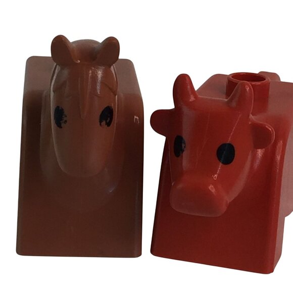 Vtg Lego Duplo Farm Animals Lot Horse Cow Sheep Chickens Scottish Terrier Dog - Picture 2 of 15